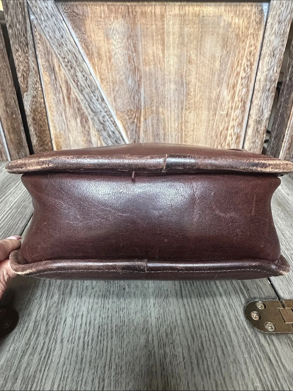 Coach Vintage Chester Canteen Leather Crossbody Shoulder Bag Restoration Project